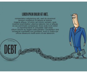 Funny people with finance template vector 12