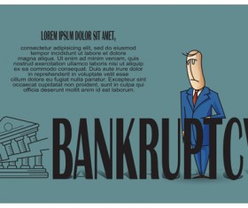 Funny people with finance template vector 14