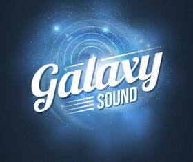 Galaxy sound party flyer design vector 04