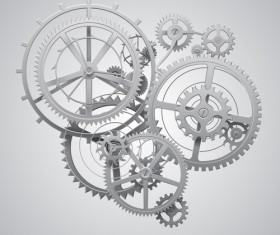 Gear wheels combination vector