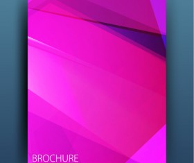 Geometric polygon brochure cover modern design 01