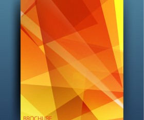 Geometric polygon brochure cover modern design 03