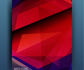 Geometric polygon brochure cover modern design 04