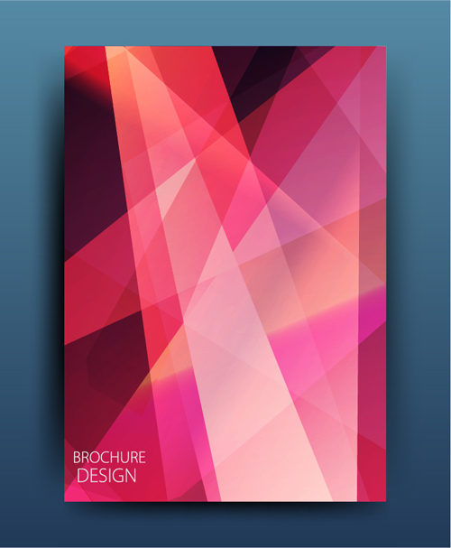 Geometric polygon brochure cover modern design 07