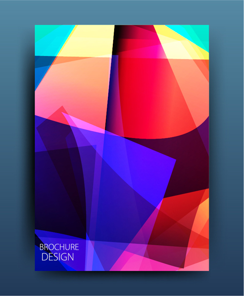Geometric polygon brochure cover modern design 08