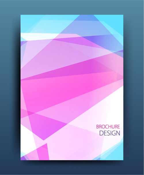 Geometric polygon brochure cover modern design 09