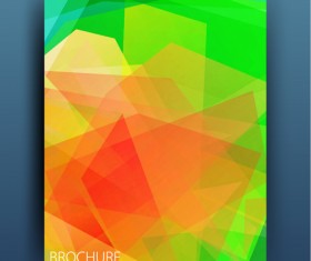 Geometric polygon brochure cover modern design 10
