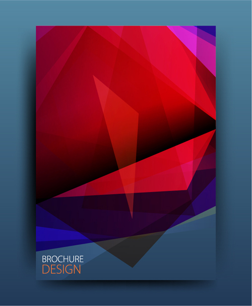 Geometric polygon brochure cover modern design 12