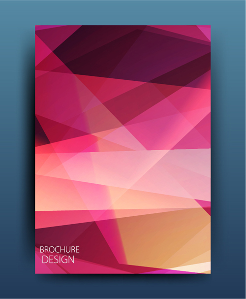 Geometric polygon brochure cover modern design 16