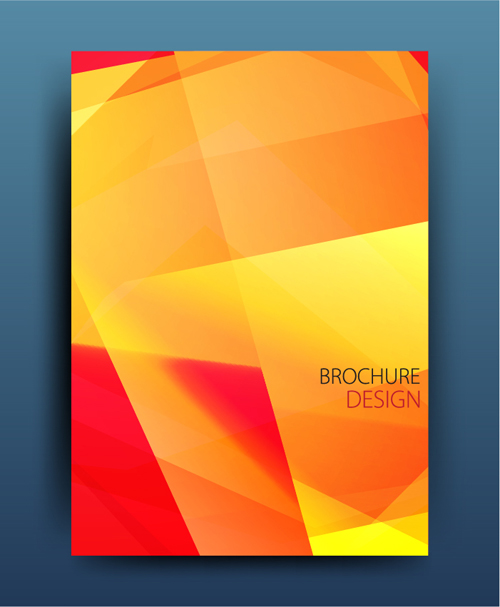 Geometric polygon brochure cover modern design 17
