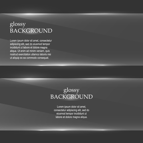 Glass glossy background vector 01