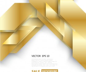 Golden shapes modern background 03