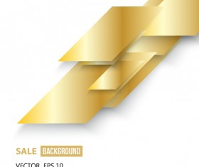 Golden shapes modern background 04