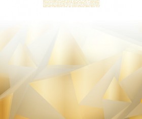 Golden triangle abstract background vector 01