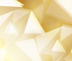 Golden triangle abstract background vector 02