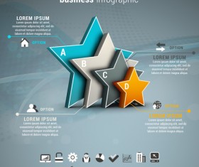 Gray business infographics template vector 04