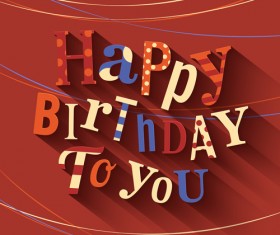 Happy birthday cards creative vector 03