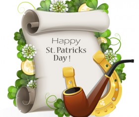 Happy st.patrick day background vectors 08