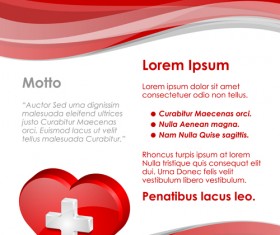 Healthcare document poster template vector 01