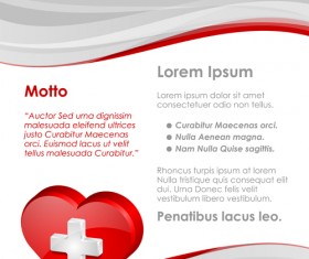 Healthcare document poster template vector 03