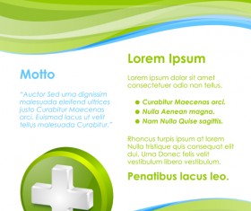 Healthcare document poster template vector 08