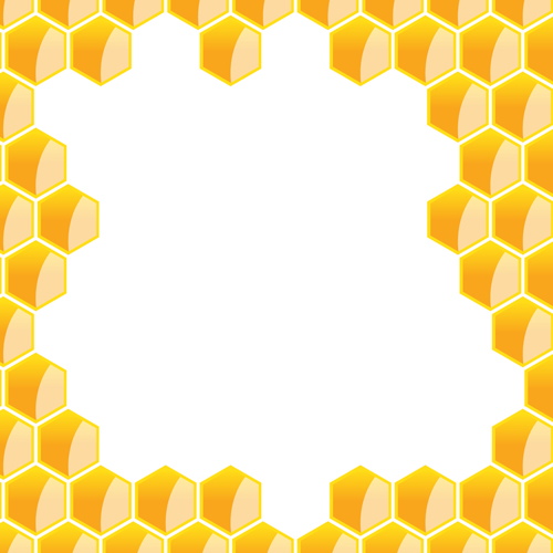 Hexagonal pattern background vector graphics 03