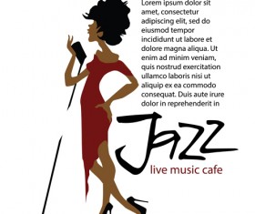 Jazz music poster vector 05