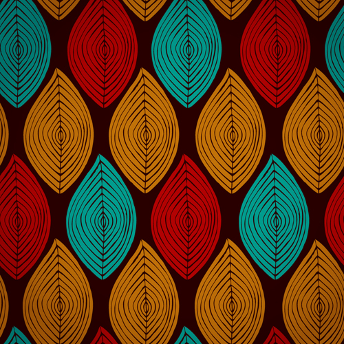 Leaves textures pattern seamless vector 02