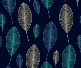 Leaves textures pattern seamless vector 06