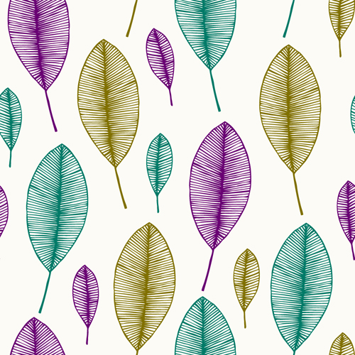 Leaves textures pattern seamless vector 07