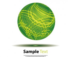 Lines sphere vector background 01