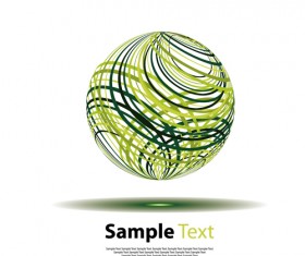 Lines sphere vector background 03