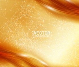 Lines with dot and abstract background vector 01