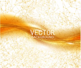 Lines with dot and abstract background vector 02