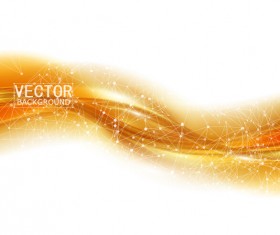 Lines with dot and abstract background vector 04