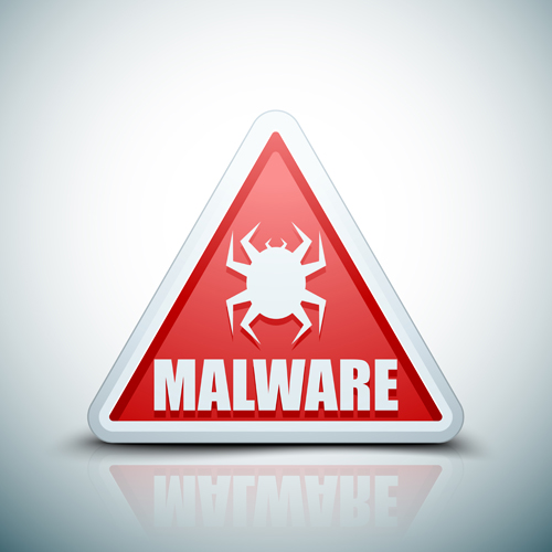 Malware warning sign vectors 01