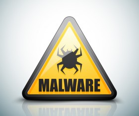 Malware warning sign vectors 02