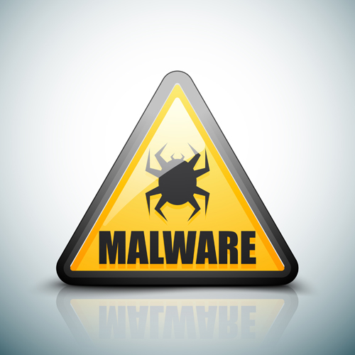 Malware warning sign vectors 02