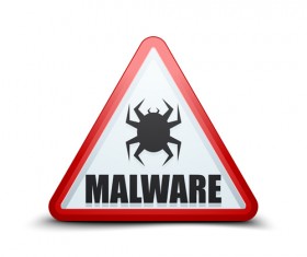 Malware warning sign vectors 04