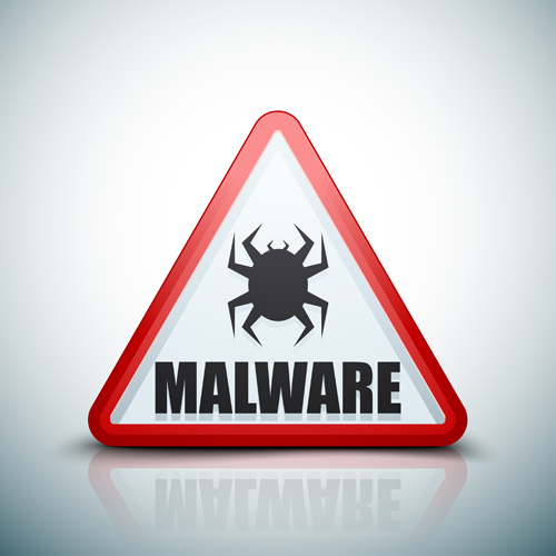 Malware warning sign vectors 05
