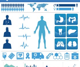 Medical health Infographic template vector 04
