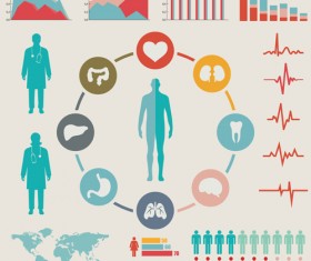 Medical health Infographic template vector 05