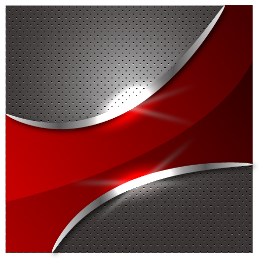 Metallic with red background vector 01