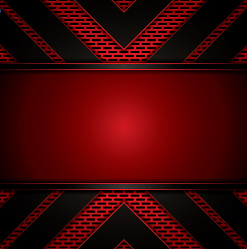 Metallic with red background vector 03