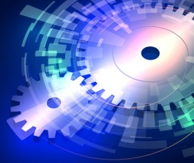 Modern background with gear vector 02