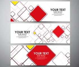 Modern business banners design set 10