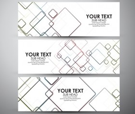 Modern business banners design set 11