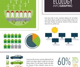 Modern ecology Infographic vectors material 03