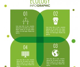 Modern ecology Infographic vectors material 06