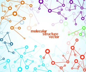 Molecule structure modern background 01